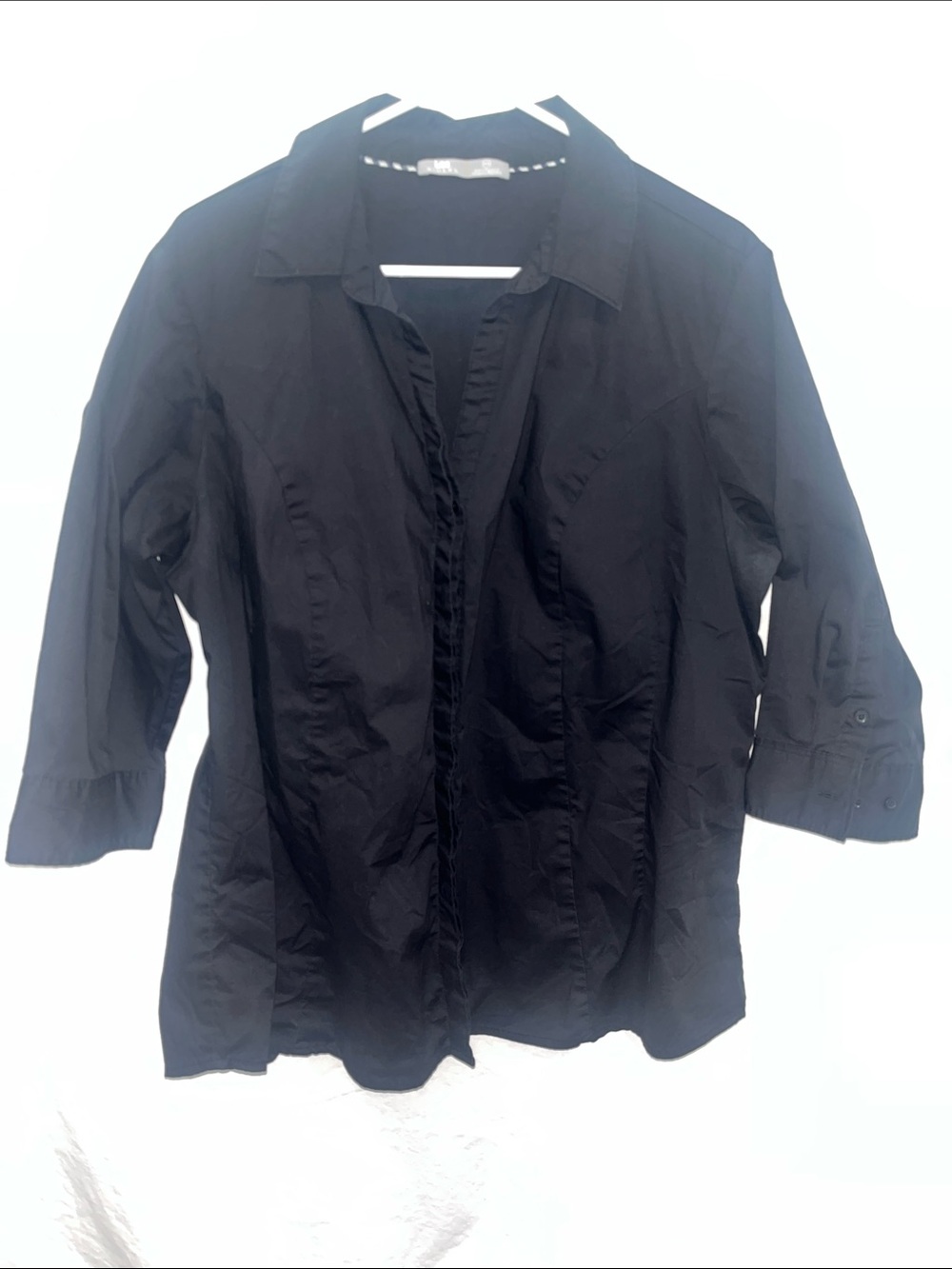 Riders by Lee Black Button-Down Collared Shirt